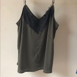 Army green tank top